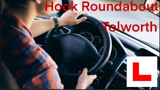 Hook roundabout Chessignton Hook roundabout Tolworth  Tolworth driving test help [upl. by Airamzul]