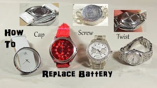 How To Replace Change Watch Battery [upl. by Niltak]