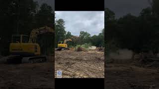 Clearing stubborn oaks today in Franklinville NJ today [upl. by Ashlan395]