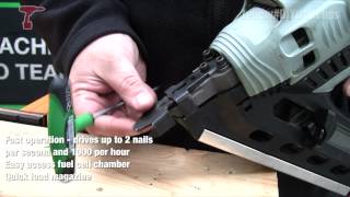 Hitachi NR90GR2 Cordless Gas Framing Nailer  How to Use and Adjust [upl. by Roderica]