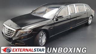 Mercedes Maybach S600 Pullman 118 AUTOart  Unboxing amp Review [upl. by Nashbar]