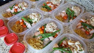 Meal Prep With Me ♡ Healthy Lunch  Snack [upl. by Anavoig202]