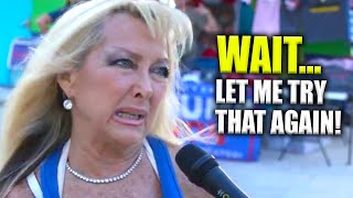 MAGA Moron GLITCHES After Realizing Her Argument MAKES NO SENSE [upl. by Lytle]