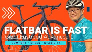 Giant Fastroad Advanced 1 2021  Flatbar is Fast AdamsAutismFamily [upl. by Assetniuq592]