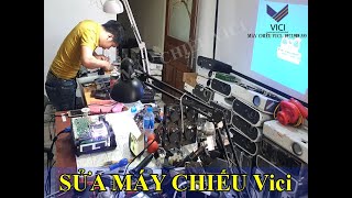 Máy chiếu viewsonic pjd5155 không lên đèn báo lamp  Máy chiếu Vici suamaychieu [upl. by Pirali]