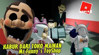 Kabur dari Kejaran Mr Funny Yg gak lucu  Escape Mr Funnys ToyShop SCARY OBBY ROBLOX INDONESIA [upl. by Jezabella]