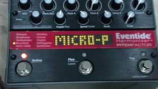 EVENTIDE HARMONIZER PITCHFACTOR MICROPITCH MODE BY CHATREEO [upl. by Aivatal406]