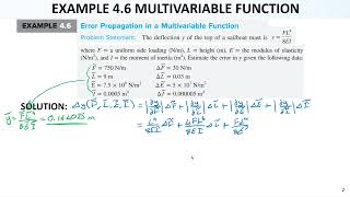 Numerical Methods Lec12 Ch04 Truncation Errors13 Error Propagation for MultiVariable [upl. by Monafo832]