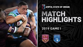 QLD Maroons v NSW Blues Match Highlights  Game I 2019  State of Origin  NRL [upl. by Mazonson]