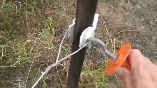 Install an Eletric Fence Gate the quick and easy way [upl. by Persian233]