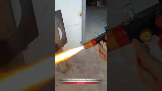 Thermal Flame Spraying Gun Equipment for Thermoplastic Powder powdercoating [upl. by Hairacaz606]