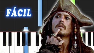 Piratas Del Caribe  FACIL  Piano Tutorial [upl. by Suoiluj]