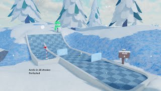 Arctic in 18 strokes  Perfected  Roblox Super Golf [upl. by Natsirt402]