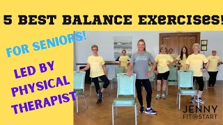 5 BEST BALANCE EXERCISES for Seniors [upl. by Low937]