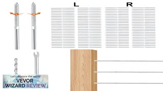 VEVOR 122 Pack Cable Railing Swage Threaded Stud Tension End Fitting Terminal Review [upl. by Renaxela]