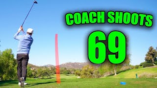 COACH SHOOTS UNDER PAR AT TWIN OAKS GOLF COURSE [upl. by Nayra311]