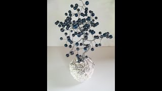 Lebensbaum  Drahtperlenbaum  DIY Anleitungen Tutorial [upl. by Goodill63]