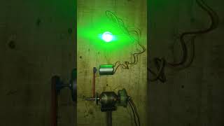 How to DC motor mini generator LED Experiment YouTube short [upl. by Notnilk]