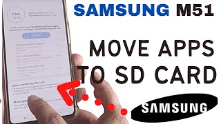 samsung m51 how to move apps to sd card on samsung m51move apps to sd card on android 11move apps [upl. by Bibeau]