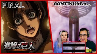 REACCION SHINGEKI NO KYOJIN  TEMP 4  PARTE 2  CAPITULO 12  EL DESPERTAR DE LA HUMANIDAD 🤯😶 [upl. by Harmony]