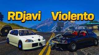 Afinamos Mi HONDA EK9 De Drag Para Derrotar Al Violento Gta Rp [upl. by Nnhoj]