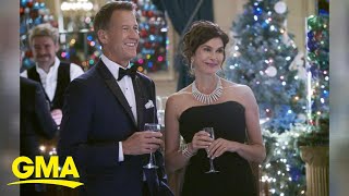 Teri Hatcher James Denton reunite in new Hallmark film ‘A Kiss Before Christmas’ l GMA [upl. by Kaleb661]