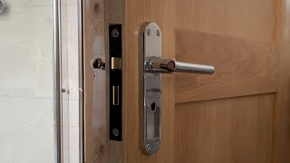 How to Fit Bathroom Privacy Lock Tutorial 12 [upl. by Bohi20]