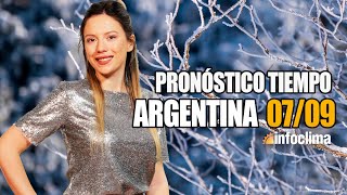 Pronóstico para el 7 de septiembre de 2024 Argentina  Infoclima TV [upl. by Rednirah]