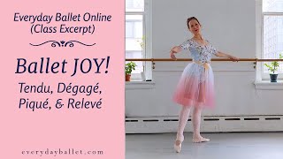 Ballet JOY Beginner Ballet Barre Exercise [upl. by Augustine]