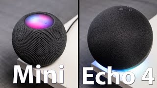 💥 Amazon ECHO 4 vs HOMEPOD MINI 🔈 ¡Este es el MAS RECOMENDABLE [upl. by Susana]