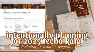 How to be more intentional while deciding your planner system for 2025 💫 with free notion template [upl. by Junieta]