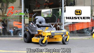 Hustler Raptor X42 Autoportée Zéro Turn  Présentation  Boyer Motoculture [upl. by Otreblanauj]