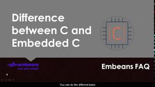 How does C and Embedded C different [upl. by Poole]