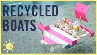 PLAY  Making BOATS From Recyclables [upl. by Halilad]