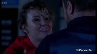 EastEnders Janine Butcher Knees And Hits Mick Carter With A Rock 25th December 2022 [upl. by Wilder]