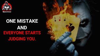 Powerful Joker Motivational Quotes  One Mistake And Everyone Starts  Badass Quotes [upl. by Fairley]