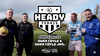 ⚽️🎾 SI FERRY amp SLANEY vs OWEN COYLE x2  Heady Tennis Challenge [upl. by Ayotan205]