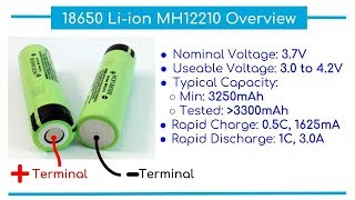 Panasonic NCR18650B MH12210 3400mAh [upl. by Debi]