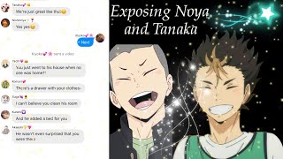 Kiyoko exposes Noya and Tanaka  Haikyuu Texts [upl. by Stempien]