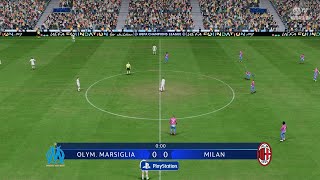 FC 24  Olympique de Marseille vs Milan  andata dei quarti di finale di Champions League 20242025 [upl. by Karalee870]