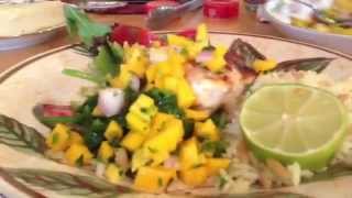 Caribean Blackened SalmonGrouper with Mango Salsa by Chef Uldis [upl. by Romney223]