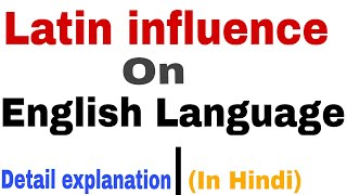 Latin influence on English language  Latin borrowings [upl. by Iraj]