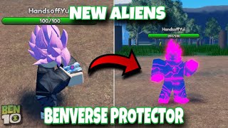 HOW TO GET NEW ALIENS  ALIEN SKINS IN BENVERSE PROTECTOR NEW BEN10 GAME  BEN 10 ROBLOX  Ben10 [upl. by Rap]