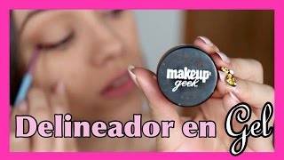 Delineador en gel ROJO MakeupGeek  A PRUEBA DE FUEGO [upl. by Yroj]