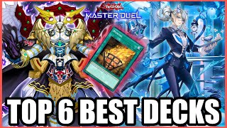 TOP 6 BEST DECKS in MASTER DUEL Post Banlist [upl. by Yelmene]