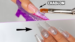 TUTO ONGLES en GEL CHABLON  Réussir une Forme Coffin [upl. by Drolyag]