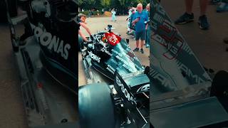 Mercedes W10 COLDSTART and BURNOUT🔥🔥🔥 f1 mercedes lewishamilton coldstart burnout [upl. by Ahsinotna]