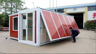 China Expandable container house 10 minutes one house [upl. by Ymas]