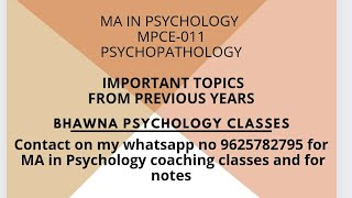 MPCE011 PSYCHOPATHOLOGY SOMATOFORM DISORDERS AND OCD FOR EXAM PURPOSE [upl. by Dulcie]