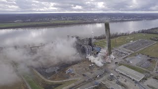 Conesville AEP Smoke Stacks Demolition  12192021 [upl. by Treacy]